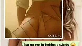 busty coworker heats up whatsapp chat then masturbates wildly on video call