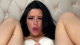 horny british coed slut squirts hard on webcam toys!
