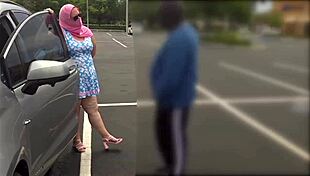 Ecstatic BBW Milf Overwhelmed by BBC Creampie Joy in Car