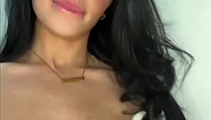 horny british coed slut squirts hard on webcam toys!
