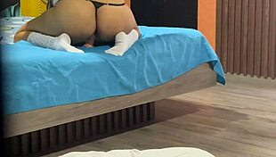 Big Ass Stepsister Dildo Fucks Tight Asshole Uniform Moans Cum