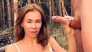 i'm so horny sucking dick then fucking deep in the woods outdoors