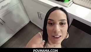 pov petite milf tia cyrus fucks stepson kitchen tits bouncing 💦