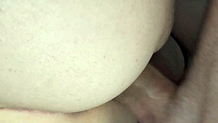 Stepsister tries brother's big cock bent over office desk