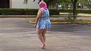 Ecstatic BBW Milf Overwhelmed by BBC Creampie Joy in Car