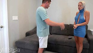 Late rent means choking this big tit milf into submission