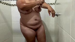 imagine her lifting arms making those huge tits harden so perfectly naked body delights