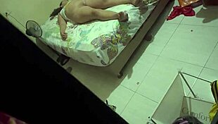 hermanastra double penetrated with huge dildo in ass harness