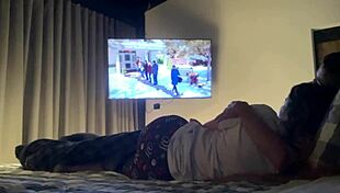 This Christmas I Stayed Home and Stepsis Joined for Bent-Over Doggystyle Cock Ride and Cum!