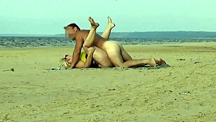 Watch Me Pound This Funny Chubby Milf's Pussy Right on the Beach!