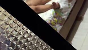 hermanastra double penetrated with huge dildo in ass harness