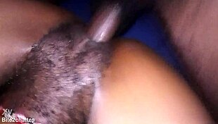 screaming ebony babe licks juicy puffy pussy lips to orgasm