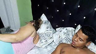 stepmom spots my solo session eyes bulge for my hard cock