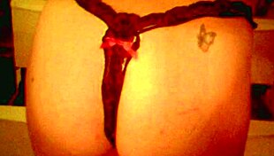 Wanna see wife's thong ass and pussy cumshot tribute up close?