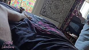 I accidentally found her nudes so now creampie my stepsister's hairy pussy missionary style with big natural tits and feet fetish.