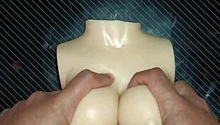 dolly begs for dp i unload cum on her tits