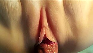 Her White Tender Pussy Stuffed with Toys and Double Cocks!