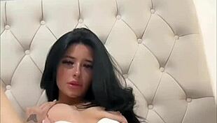 horny british coed slut squirts hard on webcam toys!