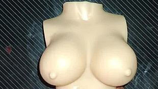 dolly begs for dp i unload cum on her tits