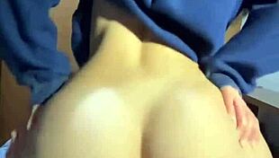 big ass slut rides reverse cowgirl rough with curvy teen dorm roommate passion