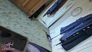 I accidentally found her nudes so now creampie my stepsister's hairy pussy missionary style with big natural tits and feet fetish.