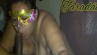 bbw puta deepthroats huge cock gagging before anal cum swallow in lingerie