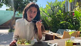 hey friend will you cumshot my face in this cafe so i eat sperm-covered food on public cumwalk?