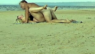 Watch Me Pound This Funny Chubby Milf's Pussy Right on the Beach!