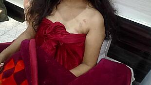 Newlywed bride and groom roleplay daddy bride screaming fat fetish on honeymoon with hindi audio.