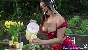 Petite Latina Red Riding Hood's Pierced Nipple Mystery