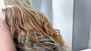 Big Titted Blonde Horny for Masseur Deep Ride