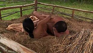 julia bright takes outdoor ass pounding before messy cumshot