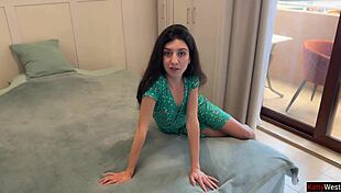 i fired the babysitter but she begged punishment so i fucked her on the balcony pov