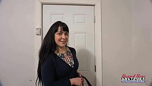 Busty Brunette Coed Victoria Sucks Boner Gets Banged Hard