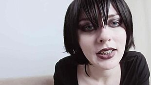 joi mavis dracula teases juicy clit legs small tits asking cum in tight pussy halloween