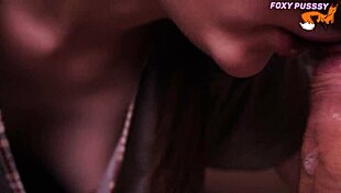 petite housewife gives her first sloppy deepthroat on huge cock close up moaning wet