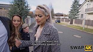 surprise your girlfriend with a threesome swap her for busty latina while boyfriend watches?