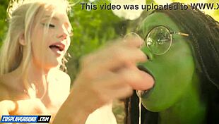 kenna james fingers ana foxxx's pussy then fucks her hard in cosplay parody
