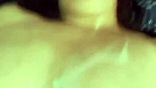 Mega Cumshot Covers Chubby Milf BBW's Curvy Body and Huge Natural Tits