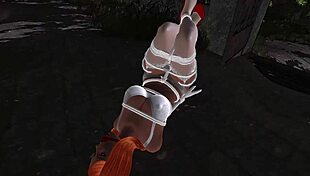 lingerie redhead bound in nightmare vibrator orgasm torment