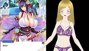 fox girl moans as big tits get fondled deep in forest game