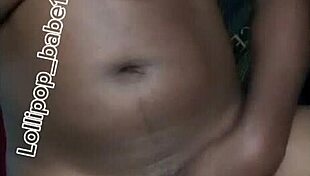 sexy black babe smokes up shakes ass horny at home alone