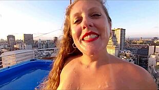 kellenzinha takes plumber's huge cock cowgirling doggystyle until massive cumshot explosion