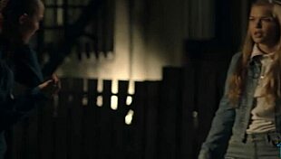 Lesbian Women Fight in Night Club Then Lick Pussies with Dildos and Fingers