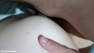 Amateur couple plays with my wife's tasty pussy, she's such a naughty delight