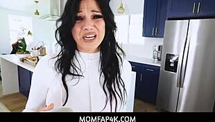 Big dick stepson gets lucky fucking stepmom mona azar before exam for good vibes all around