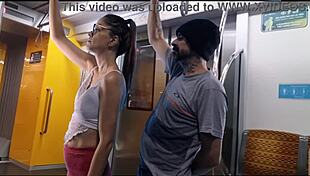 Student Lets Stranger Grind Her Ass From Behind In Public Bus