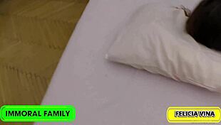 felicia vina gags on massive cock as hungry cocksleeve