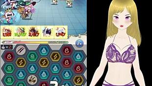 fox girl moans as big tits get fondled deep in forest game
