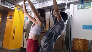 Student Lets Stranger Grind Her Ass From Behind In Public Bus